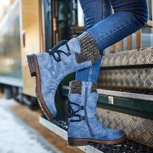 Bottes d'hiver chaudes en laine pour femmes🌟Achetez-en 2, livraison gratuite