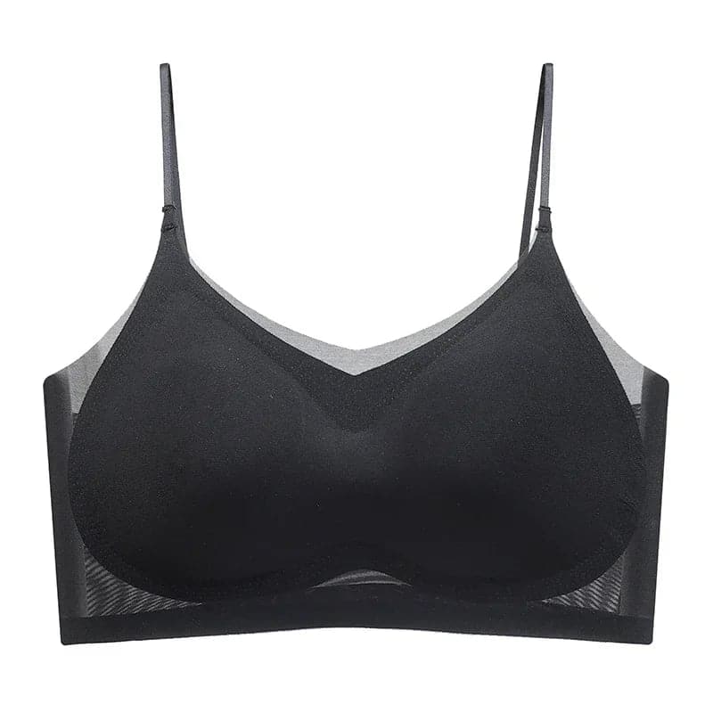 Soutien-gorge confort en soie glacée ultra fine sans coutures