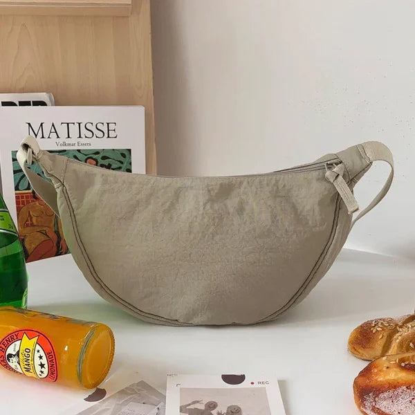 Sac à bandoulière Dumpling simple pour femme✨