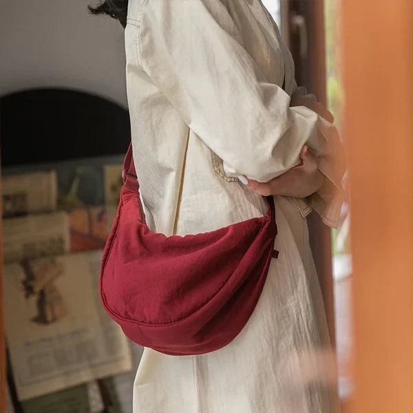 Sac à bandoulière Dumpling simple pour femme✨