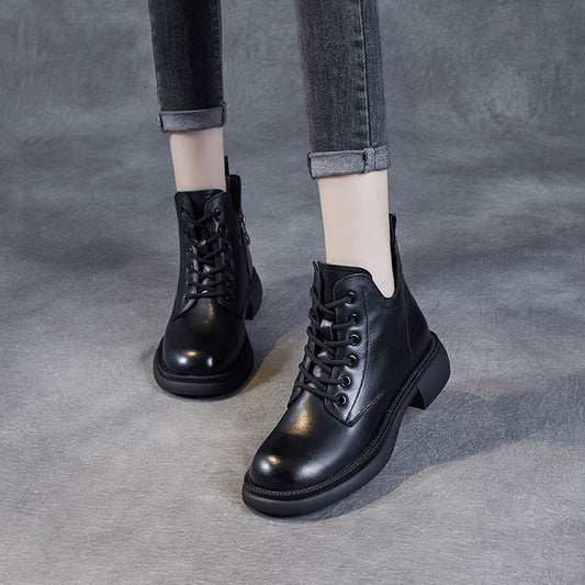 [Cadeau pour les femmes] Bottes vintage en cuir souple de haute qualité pour femmes