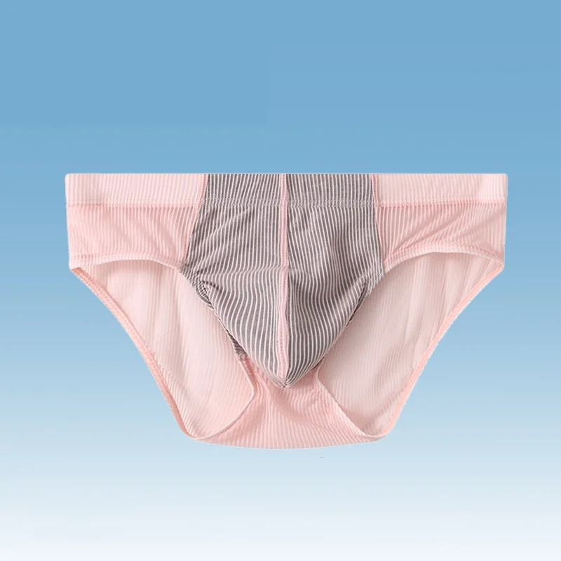 Slip sexy taille basse en soie glacée transparente pour hommes💝Achetez-en 5 obtenez-en 2 gratuitement