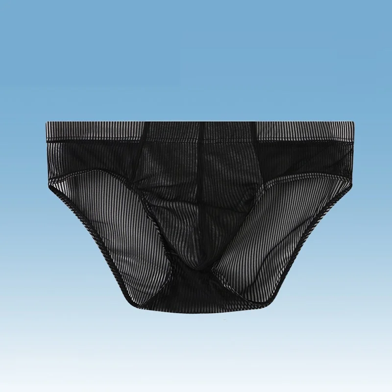 Slip sexy taille basse en soie glacée transparente pour hommes💝Achetez-en 5 obtenez-en 2 gratuitement