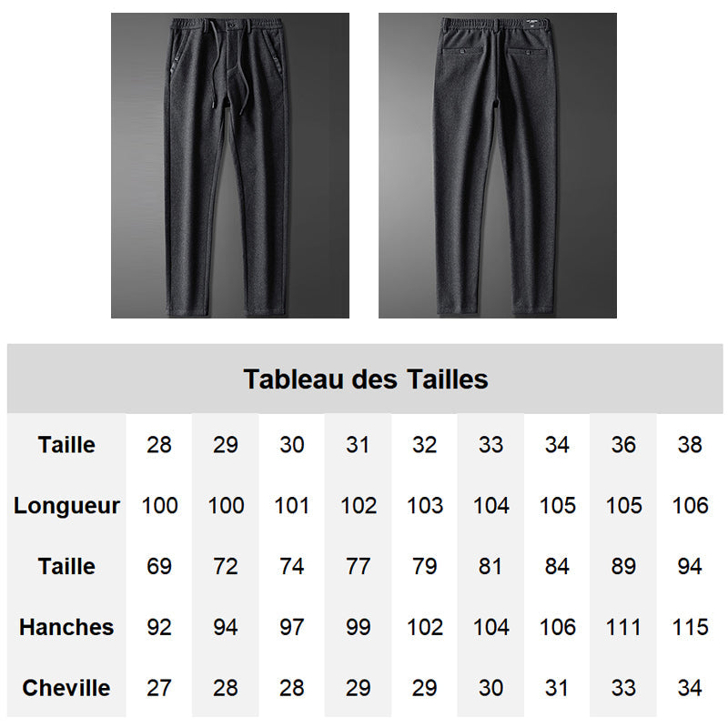 Achetez-en 2 livraison gratuite💥Pantalon D'hiver Décontracté En Polaire Épaisse Pour Homme