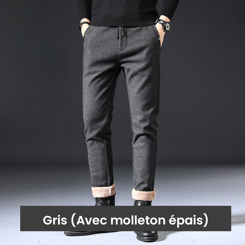 Achetez-en 2 livraison gratuite💥Pantalon D'hiver Décontracté En Polaire Épaisse Pour Homme