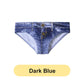 Slip en coton imprimé à motif denim pour femme
