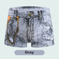 Boxer en coton imprimé imitation denim pour hommes